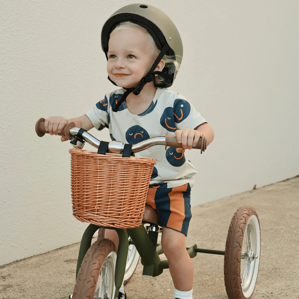 Steel 2 in 1 Trike with Carry Strap Bundle Olive