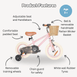 Steel Pedal Bike with Carry Strap Bundle