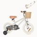 Steel Pedal Bike with Carry Strap Bundle Vintage White