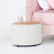 Store & Play Toy Box / Bedside Table Ivory PVC