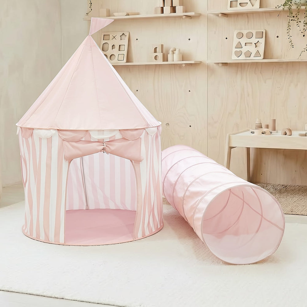 Stripe Circus Tent - Preorder Blush Pink