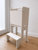 Toddler Safety Guard - 3 in 1 Learning Tower White