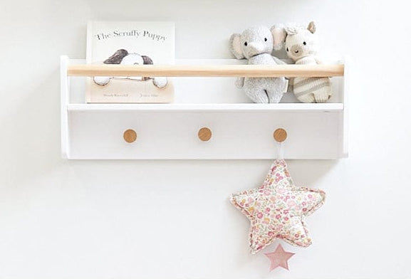 TULLY Wall Mounted Shelf with Hooks