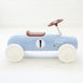 Vintage Ride-on Steel Racer Car Dusty Blue