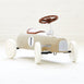 Vintage Ride-on Steel Racer Car French Beige