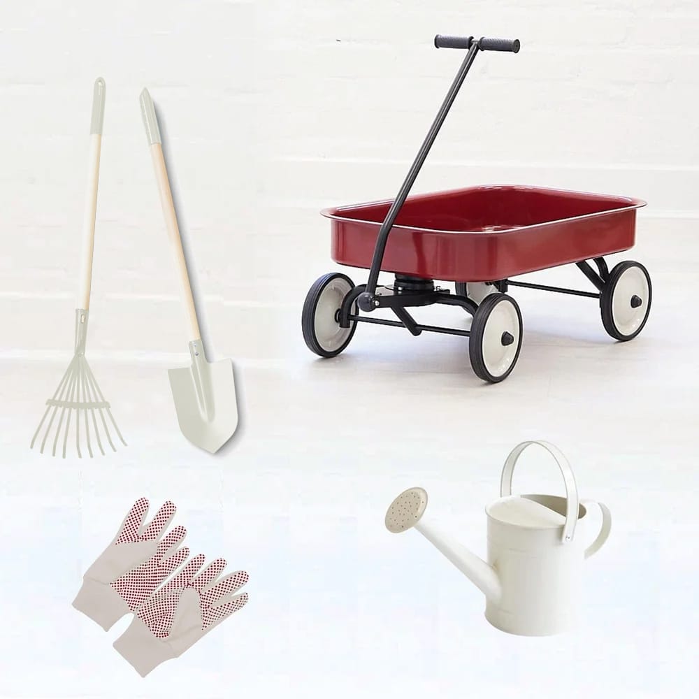Wagon Garden Bundle - Preorder Cherry Red