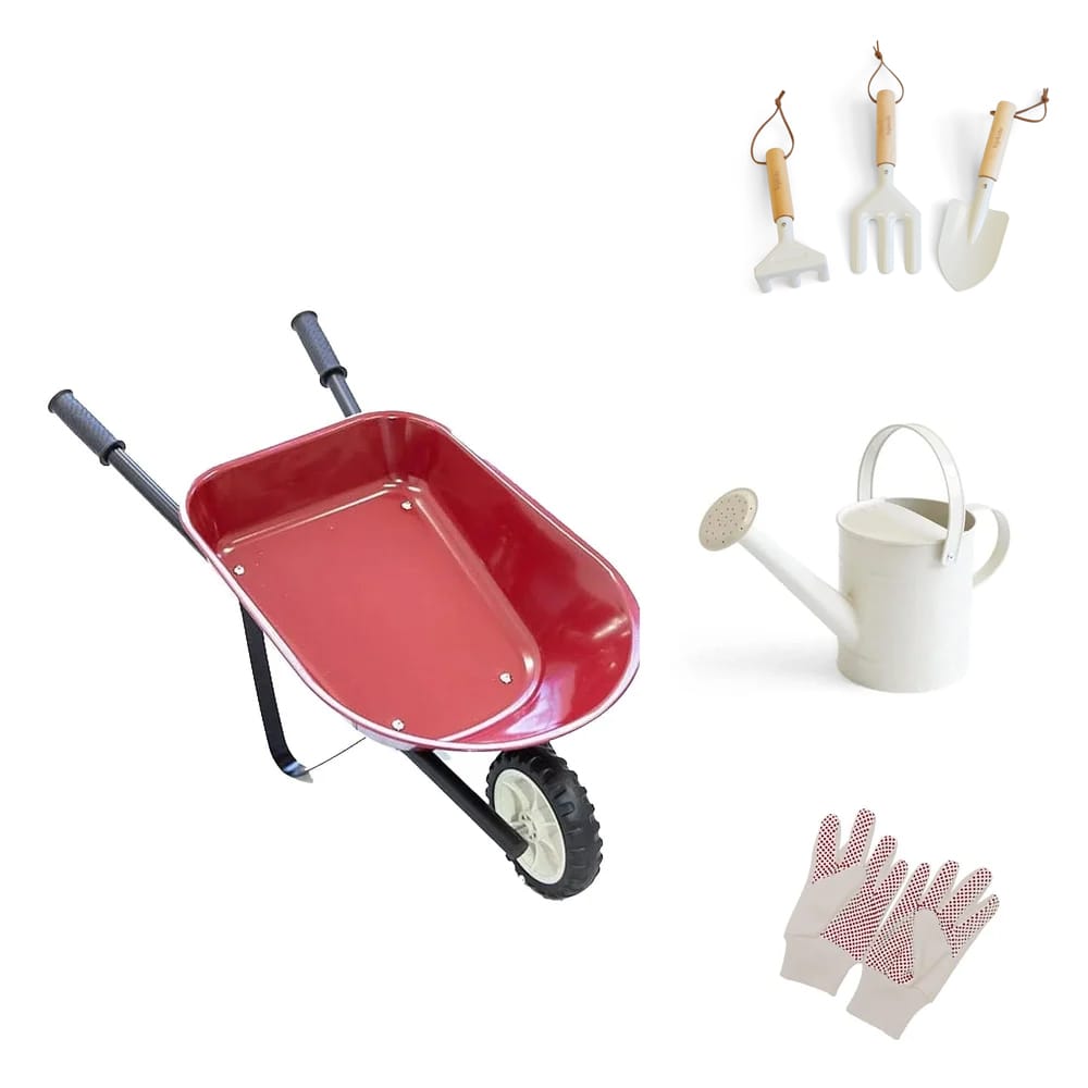 Wheelbarrow Garden Bundle Cherry Red