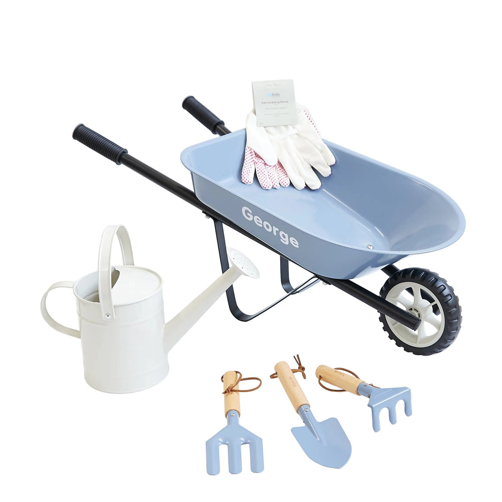 Wheelbarrow Garden Bundle Steel Blue