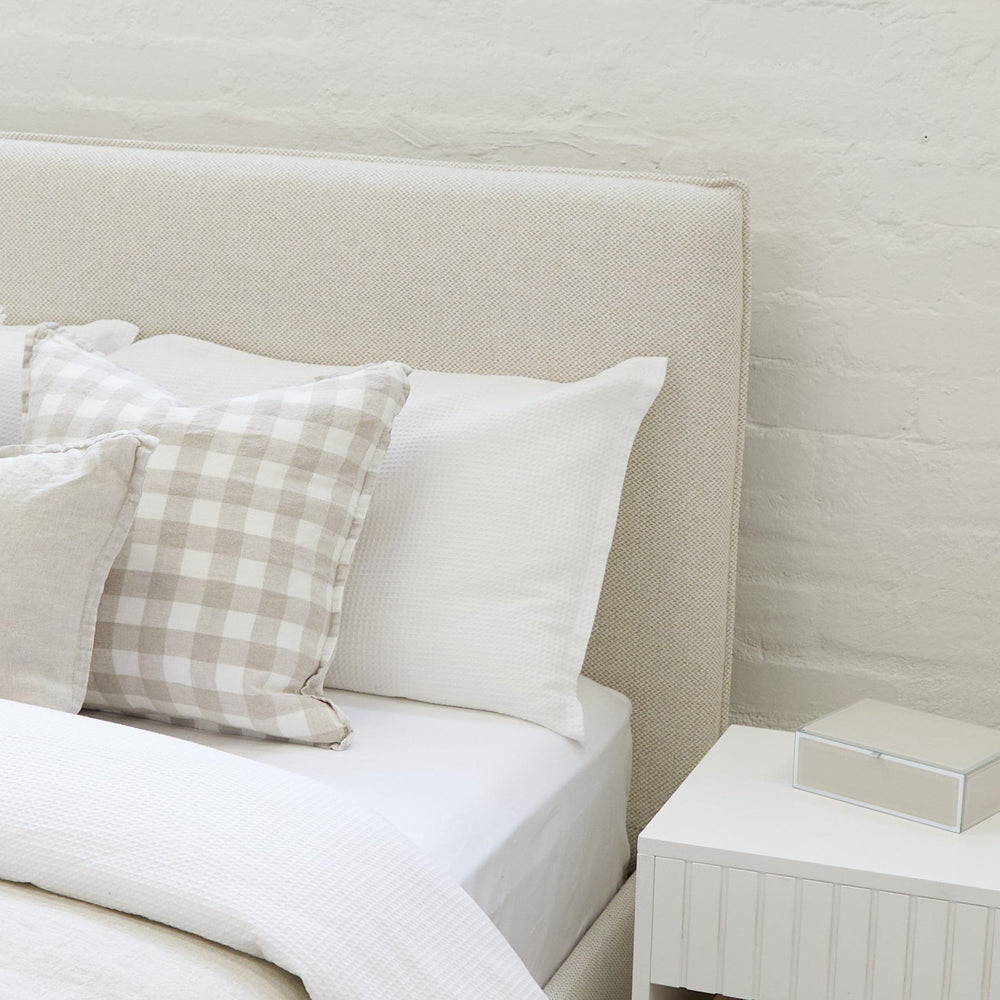 Willow Upholstered Bed Nordic Latte Double