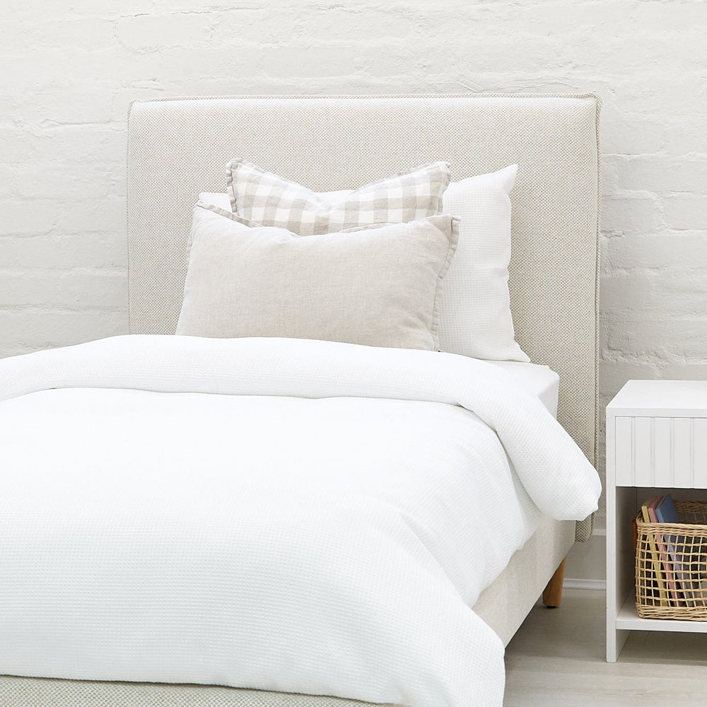 Willow Upholstered Bed Nordic Latte Single