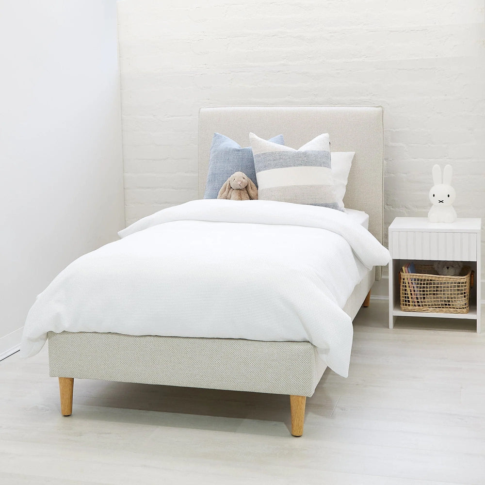 Willow Upholstered Bed Nordic Latte King Single