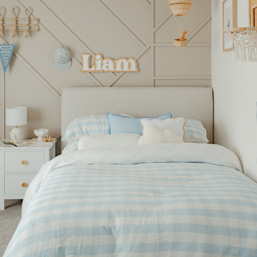 Willow Upholstered Bed Nordic Latte Double