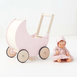 Wooden Moon Doll Pram Blush Pink