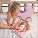 Wooden Moon Doll Pram Blush Pink
