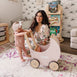 Wooden Moon Doll Pram Soft Pink