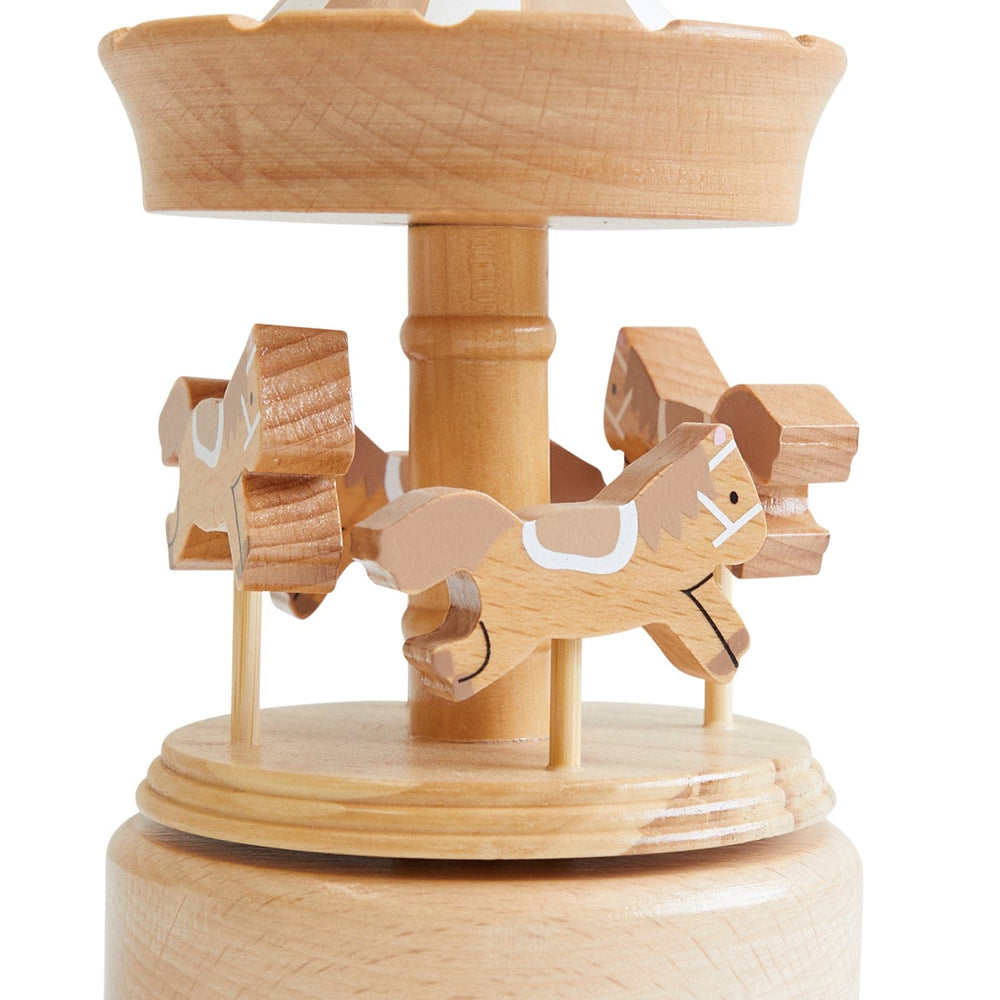 Wooden Musical Carousel - Horses