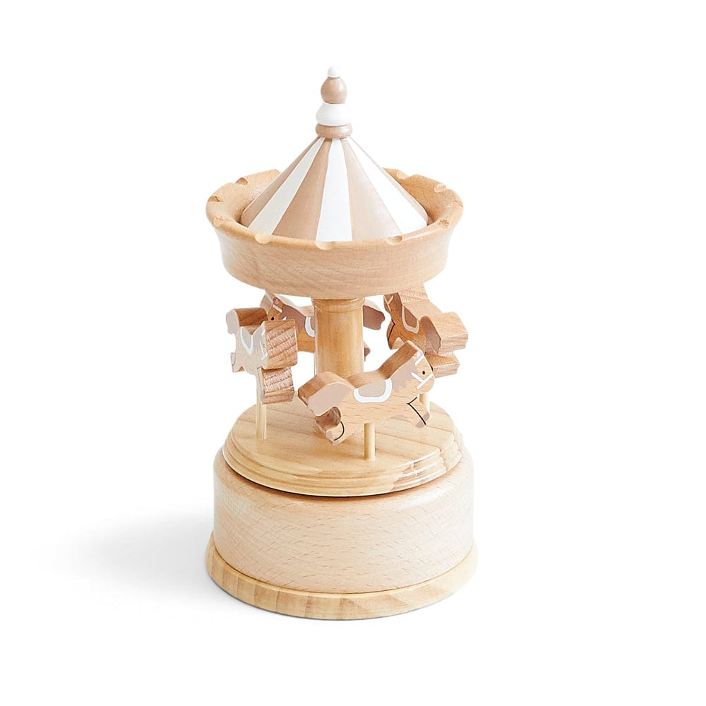 Wooden Musical Carousel - Horses