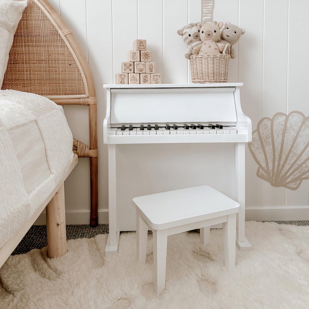 Musical Toy Piano White