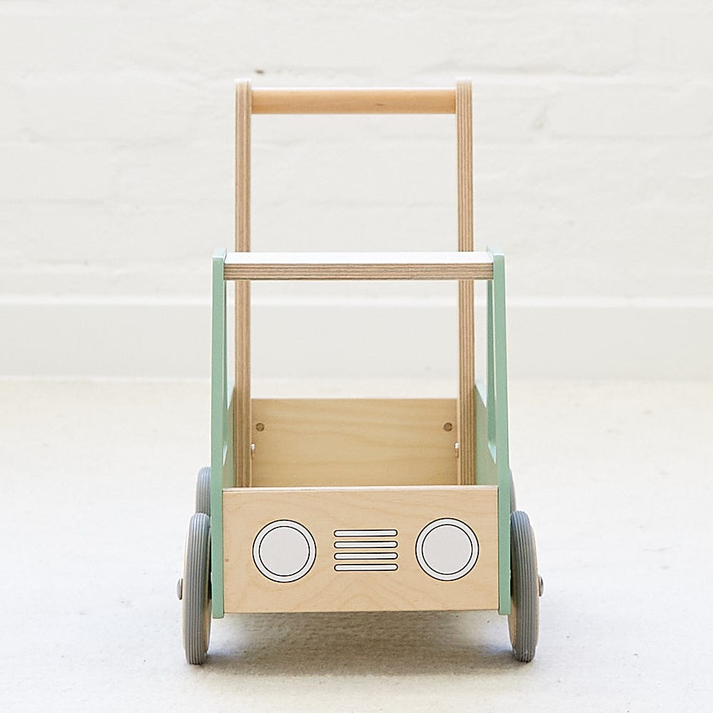 Wooden Push Truck olive