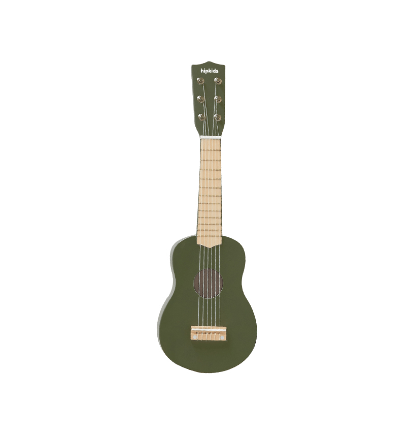 Wooden Toy Guitar Olive