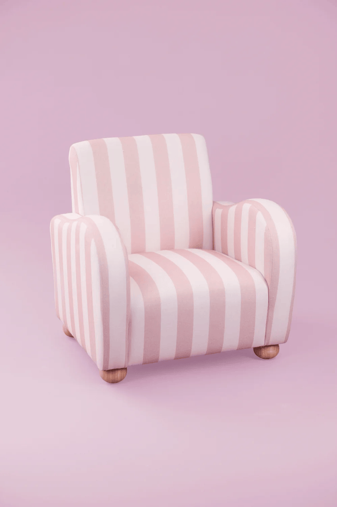JaBaDaBaDo Chair - Preorder Pink/White Stripes