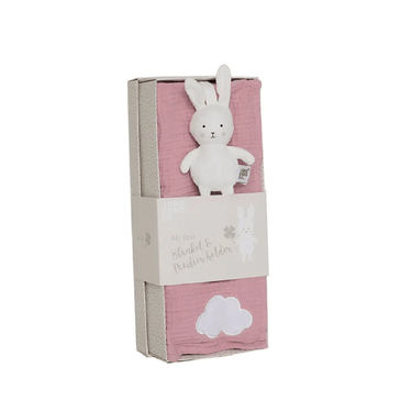 JaBaDaBaDo Gift Kit Pink Blanket & Pacifier Buddy Bunny