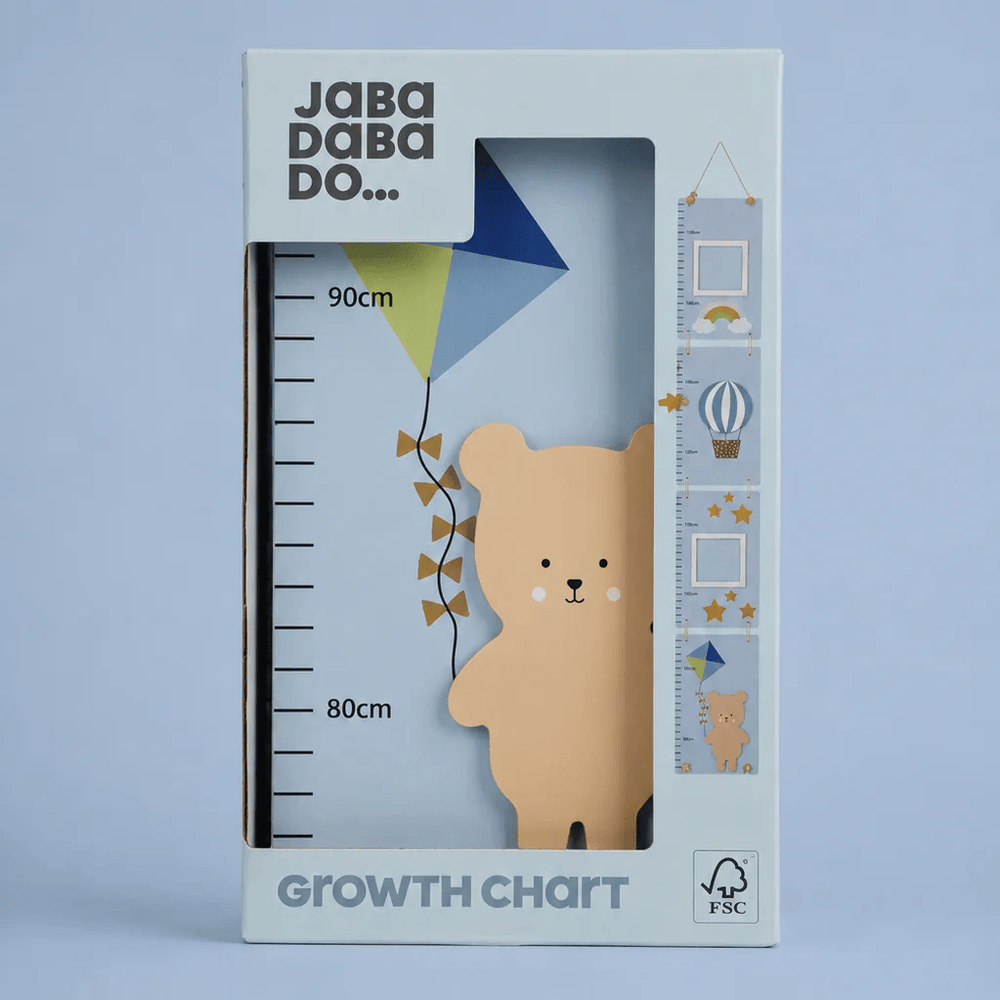 JaBaDaBaDo Blue Teddy Growth Chart - Preorder