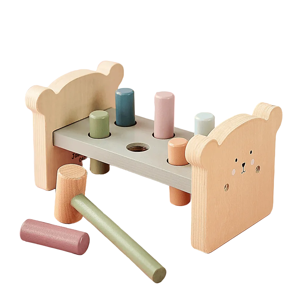 JaBaDaBaDo Hammer Peg Teddy