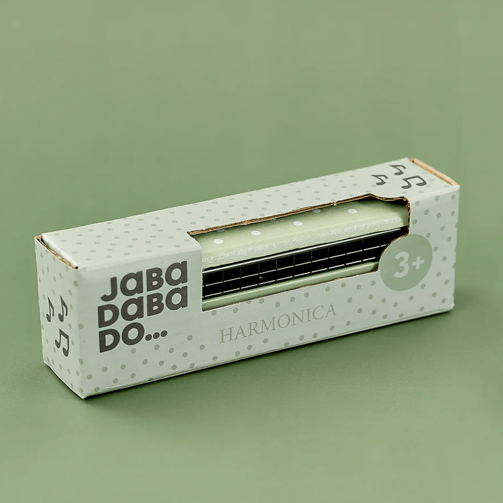 JaBaDaBaDo Harmonica Green Stripes