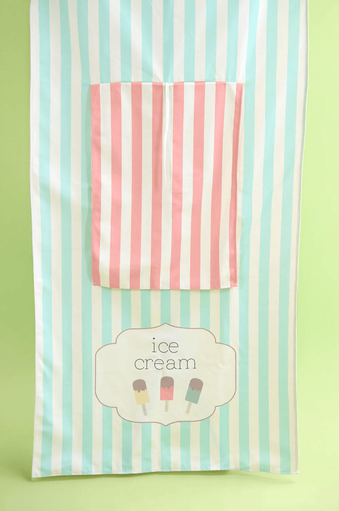 JaBaDaBaDo Ice Cream Shop Curtain - Preorder