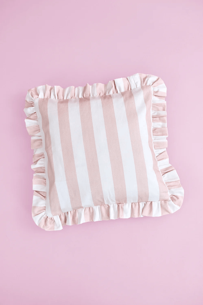 JaBaDaBaDo Pillow - Preorder Pink/White Stripes