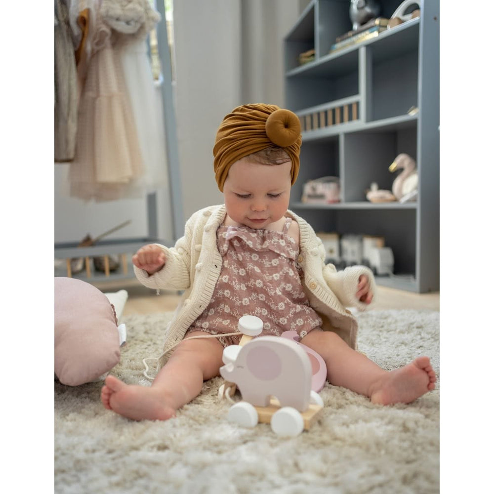 JaBaDaBaDo Pull Along Elephant Pink