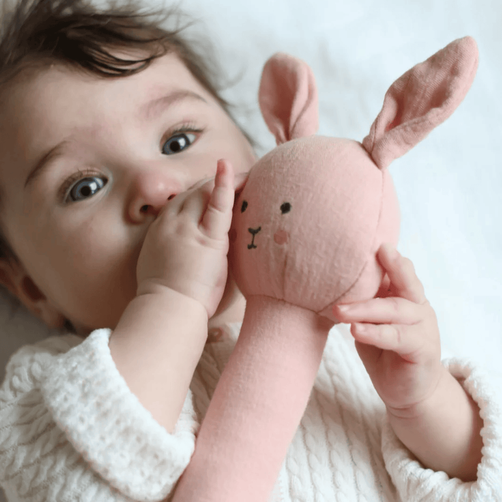 JaBaDaBaDo Rattle Bunny Pink