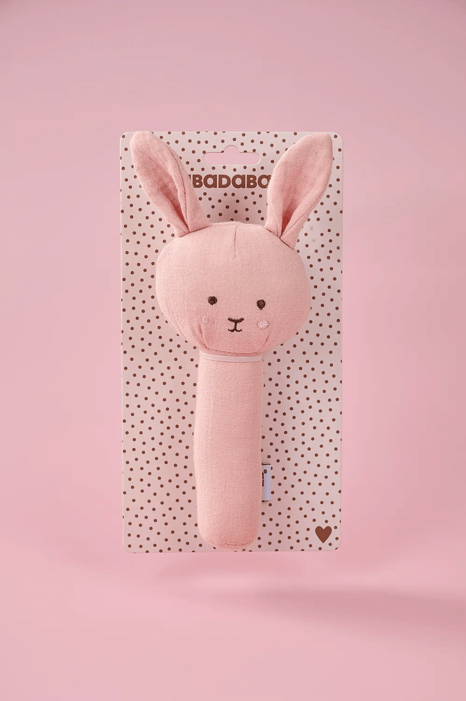 JaBaDaBaDo Rattle Bunny Pink
