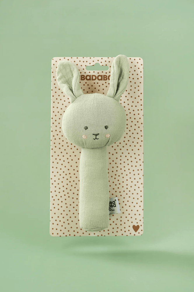 JaBaDaBaDo Rattle Bunny Green