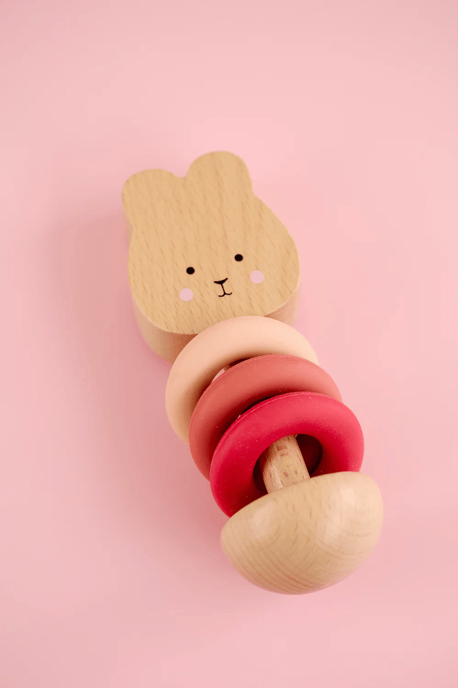 JaBaDaBaDo Silicone Rattle Bunny - Preorder