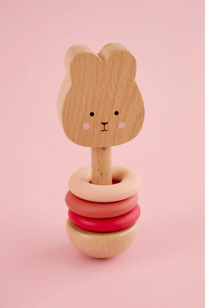 JaBaDaBaDo Silicone Rattle Bunny - Preorder