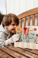 JaBaDaBaDo Stack & Cut Wooden Flower Set - Preorder