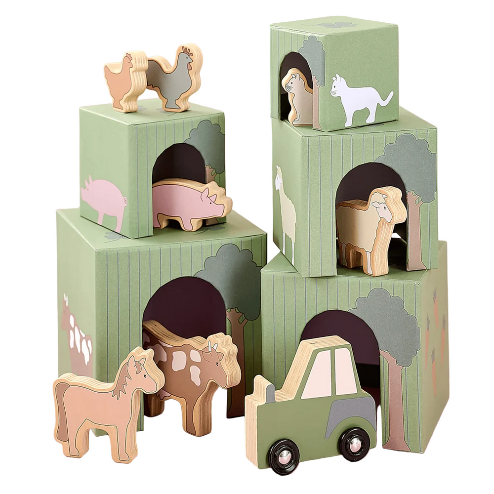 JaBaDaBaDo Stacking Cubes Farm