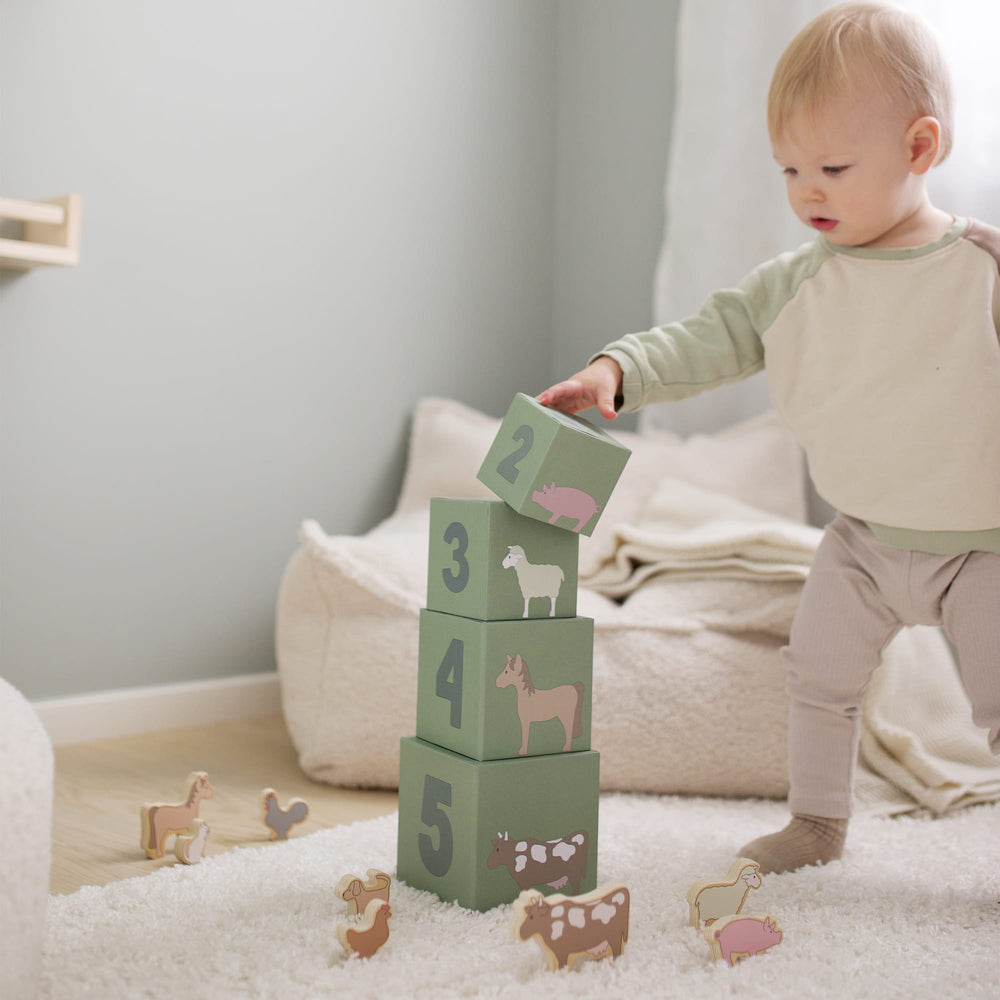 JaBaDaBaDo Stacking Cubes Farm