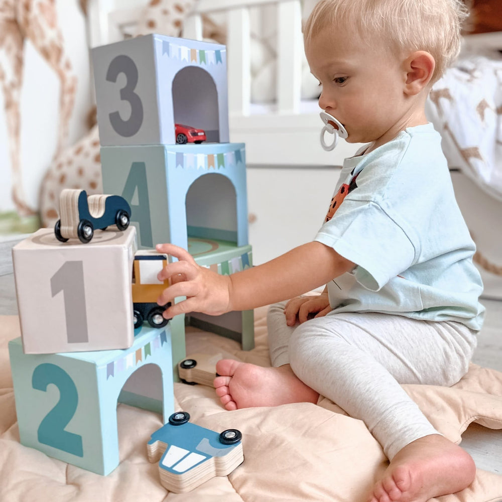 JaBaDaBaDo Stacking Cubes Vehicles 1-5