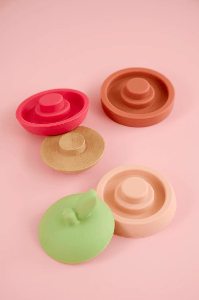 JaBaDaBaDo Stacking Silicone Toy Apple - Preorder