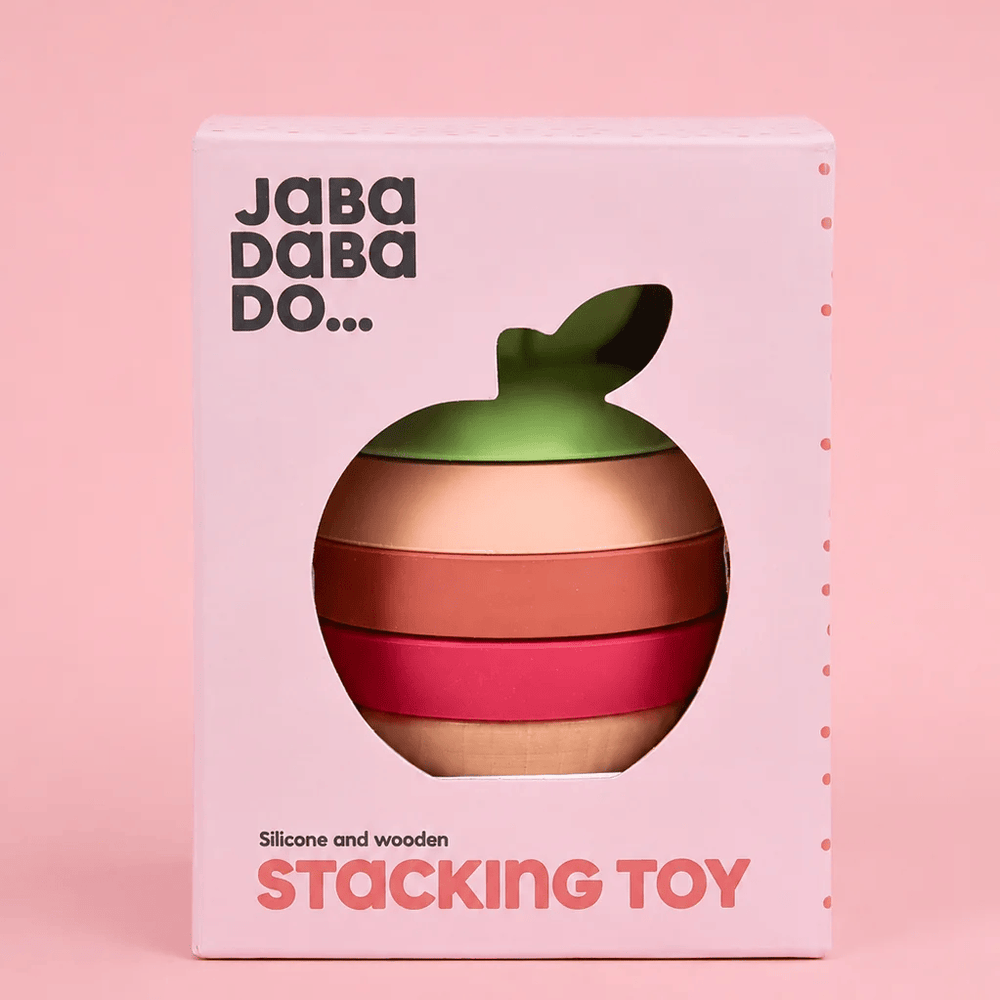 JaBaDaBaDo Stacking Silicone Toy Apple - Preorder