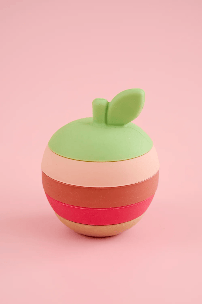 JaBaDaBaDo Stacking Silicone Toy Apple - Preorder