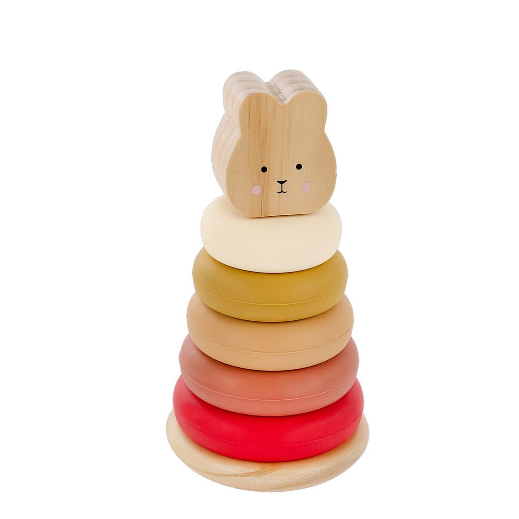 JaBaDaBaDo Stacking Silicone Toy Bunny - Preorder