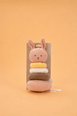 JaBaDaBaDo Bunny Textile Stacking Toy - preorder