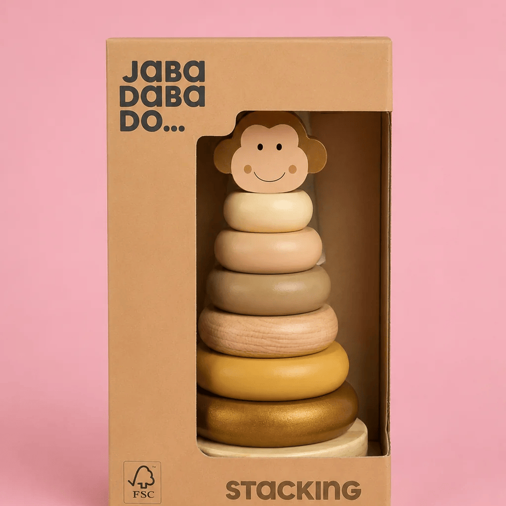 JaBaDaBaDo Stacking Toy Monkey - Preorder