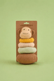 JaBaDaBaDo Monkey Textile Stacking Toy - Preorder