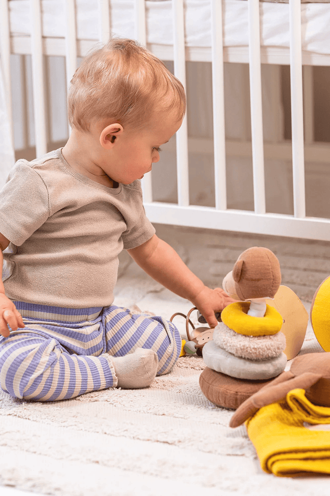 JaBaDaBaDo Monkey Textile Stacking Toy - Preorder