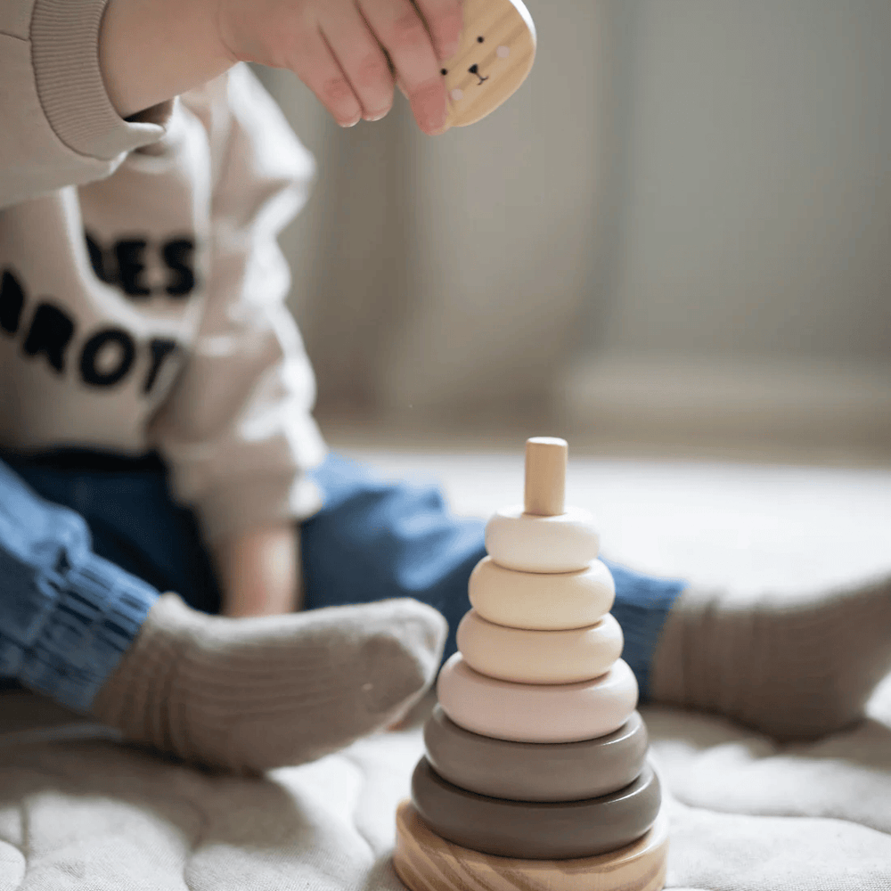 JaBaDaBaDo Stacking Toy Teddy Nature